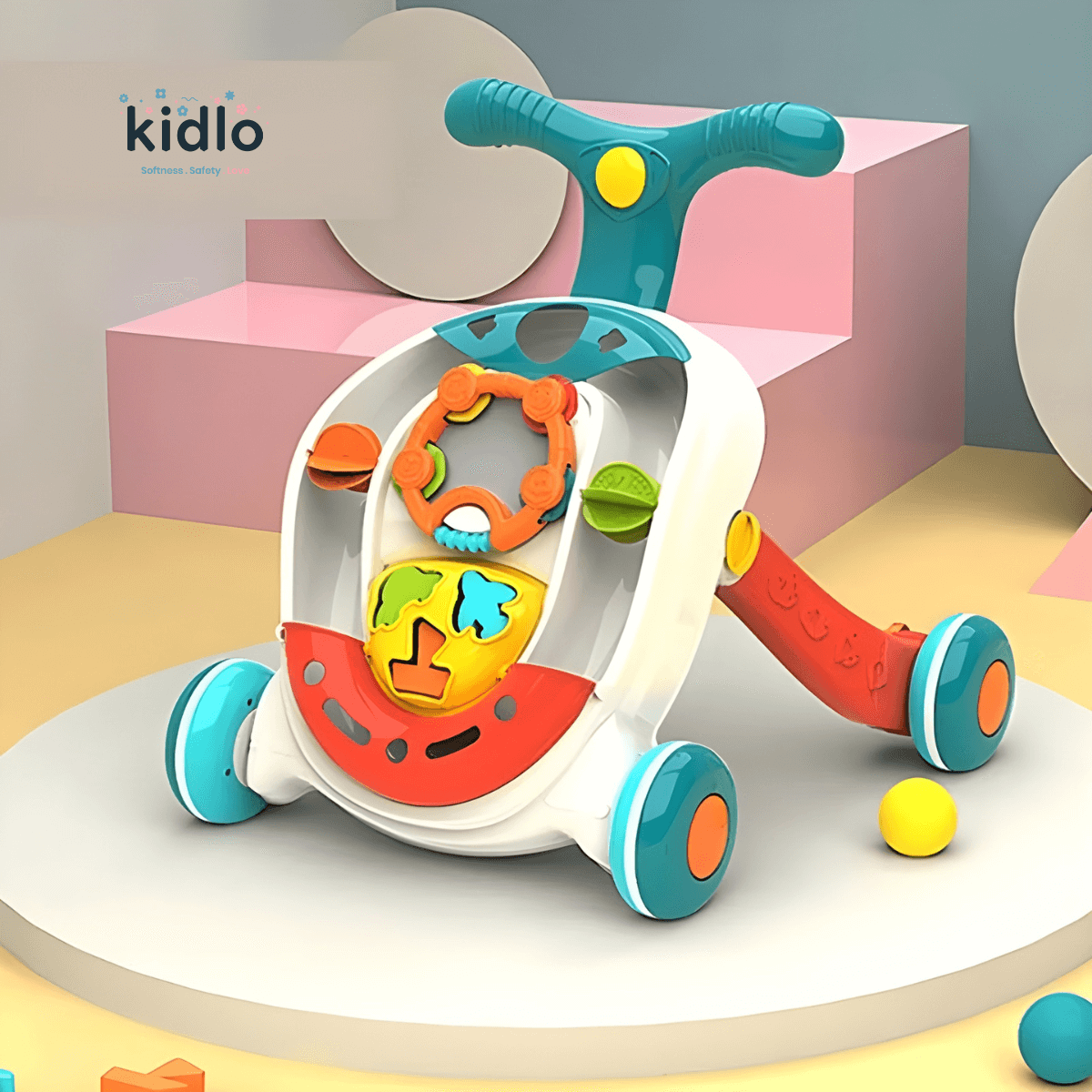 Trotteur bébé 3 en 1 Baby Rolling Ball Walker