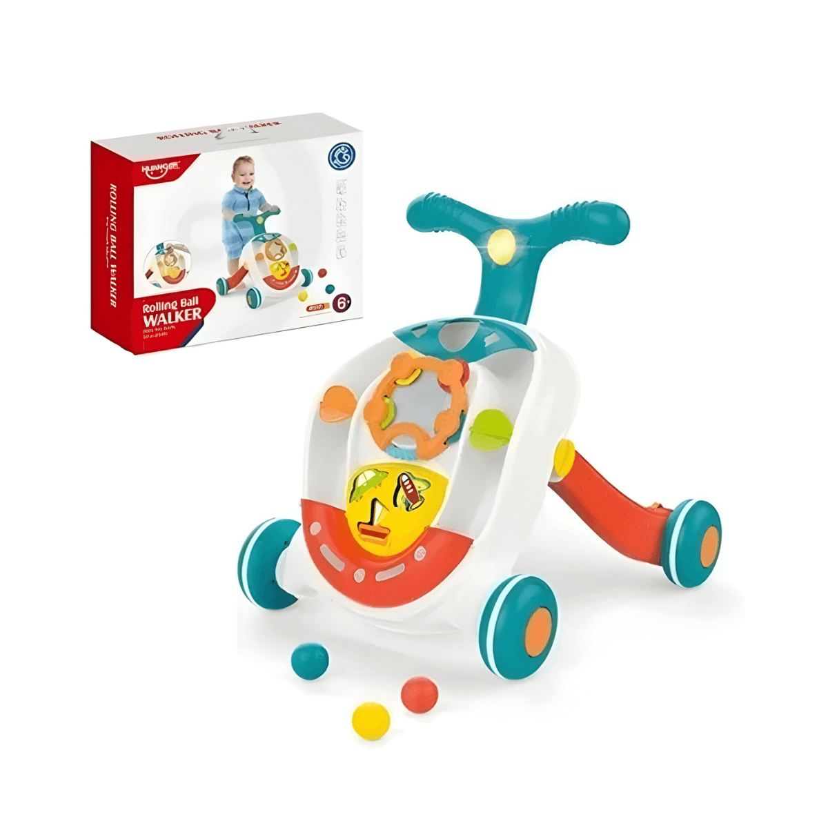 Trotteur bébé 3 en 1 Baby Rolling Ball Walker