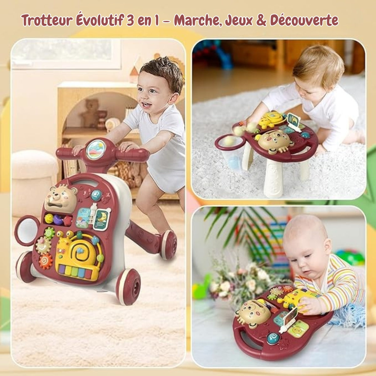 Trotteur Interactif 3 en 1