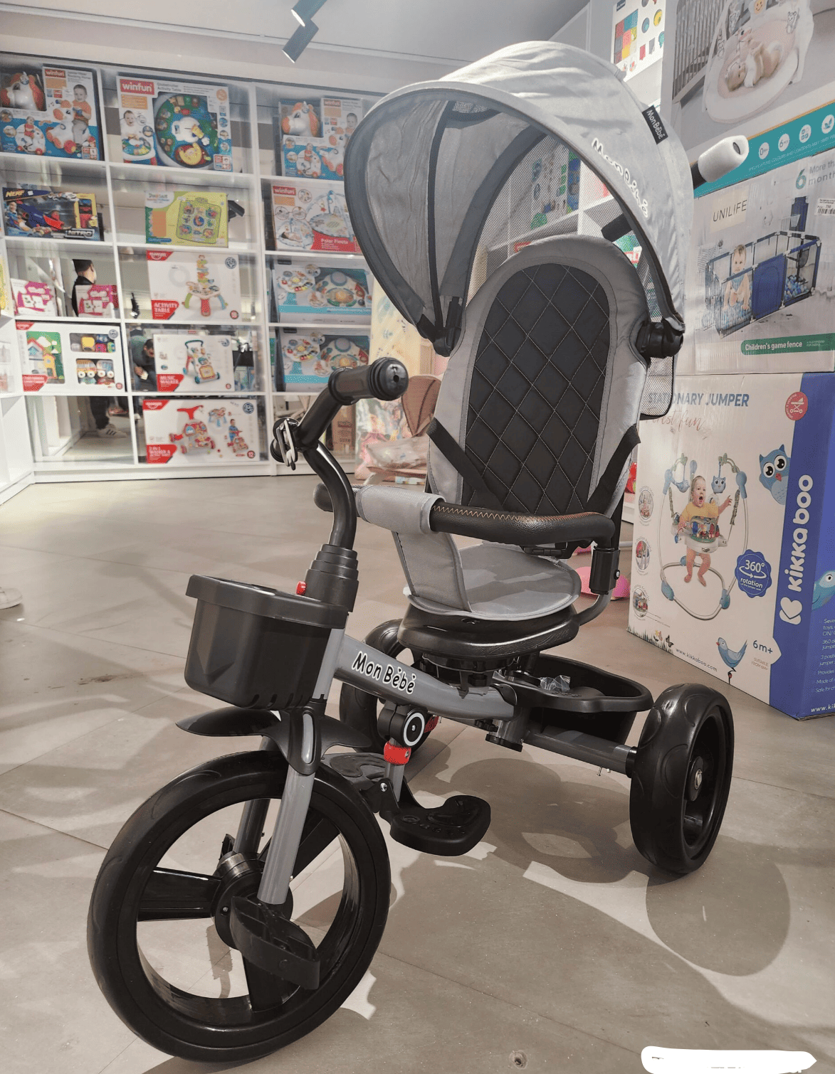 Tricycle poussette évolutif 3 roues