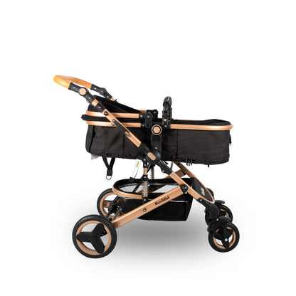 Poussette 3 en 1 Mon Bébé – Réversible avec Maxi Cosi et Sac à Langer