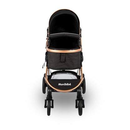 Poussette 3 en 1 Mon Bébé – Réversible avec Maxi Cosi et Sac à Langer