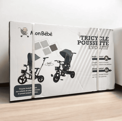 Tricycle poussette évolutif 3 roues
