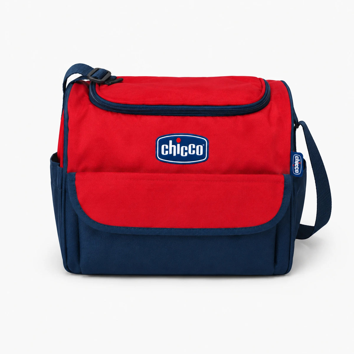 Sac à dos KIDLO pour bébé, set de sac à langer Chicco 4 pièces en rouge ou beige, avec compartiments et poches pratiques.