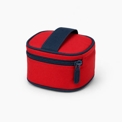 Sac à dos KIDLO Set Sac à Langer Chicco 4 pièces en rouge ou beige, avec poches et compartiments pratiques pour bébé.