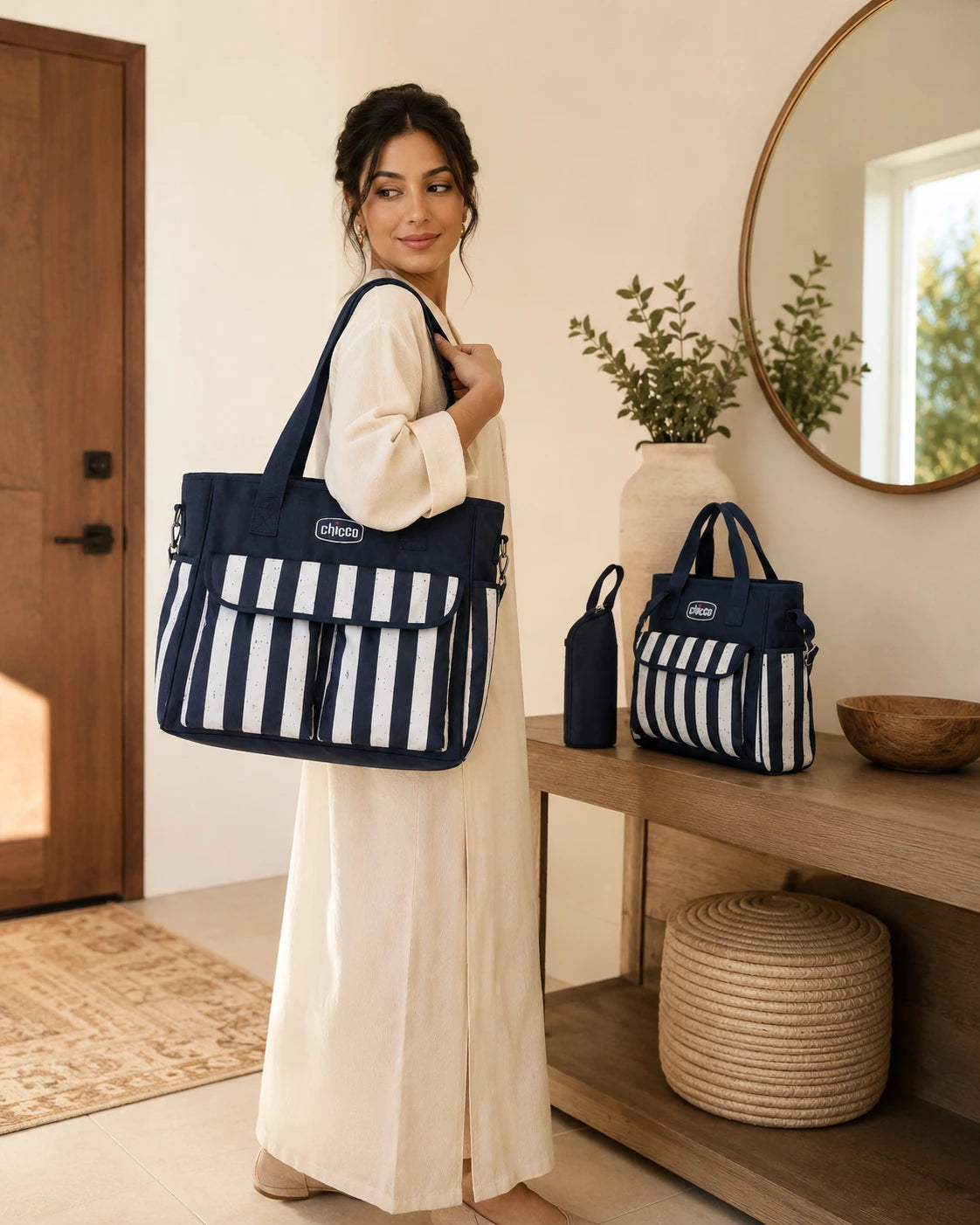 Sac à langer Chicco 3 en 1 – Bleu ou Rouge