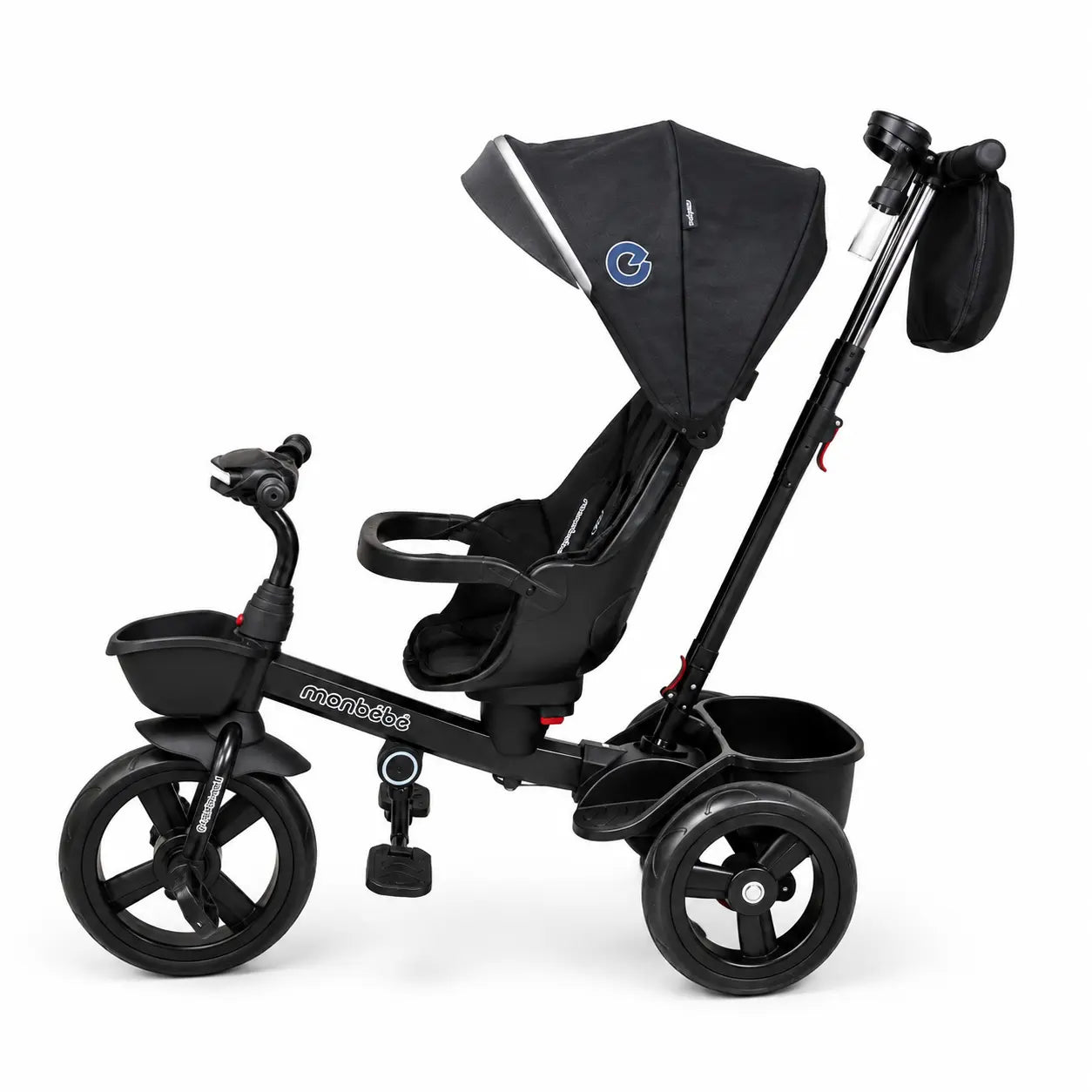 Poussette évolutive 3 roues KIDLO, tricycle pour enfants, avec siège confortable et design pratique, vue en extérieur.