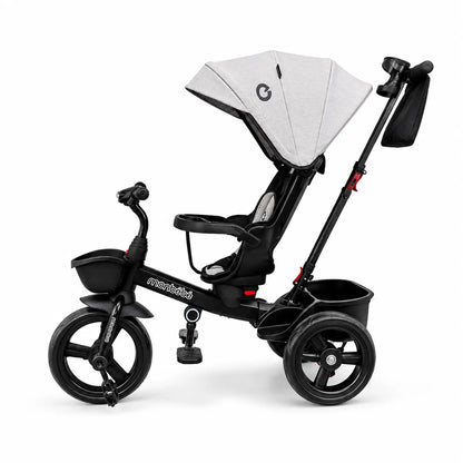 Tricycle poussette évolutif 3 roues de la marque KIDLO, adaptée pour enfants, visible avec guidon et roues robustes.
