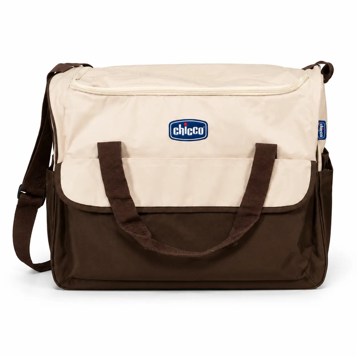 Sac à dos KIDLO Chicco 4 pièces, set sac à langer rouge ou beige avec poches et bandoulière, pour bébé et maman.