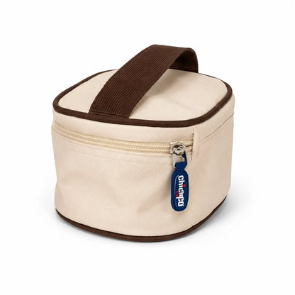 Sac à dos KIDLO, set sac à langer Chicco 4 pièces en rouge ou beige, avec poches et compartiments pour bébé.