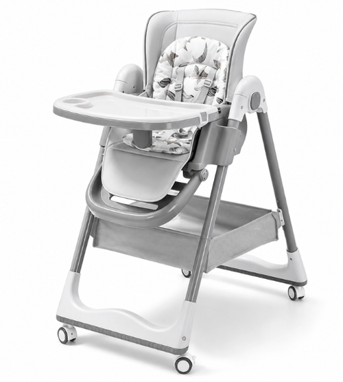 CHAISE HAUTE BÉBÉ MULTIFONCTIONNELLE GRIS – MON BEBE