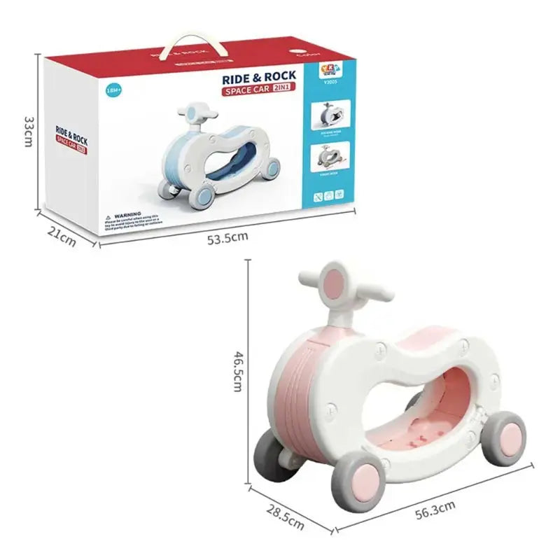 Quadricycle KIDLO Vélo d’Équilibre Bébé 2 en 1 avec siège balançoire, facile à manipuler pour enfant, en couleurs vives et sécurisé.