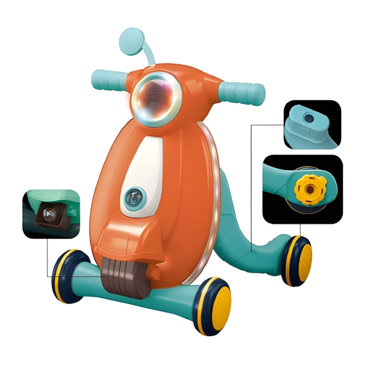 Trotteur & Scooter d'Éveil 3 en 1 - Kidlo Maroc