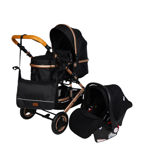 Poussette 3 en 1 Mon Bébé – Réversible avec Maxi Cosi et Sac à Langer